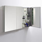 Fresca 50 Wide x 36 Tall Bathroom Medicine Cabinet w/ Mirrors