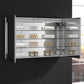 Fresca Tiempo 48 Wide x 30 Tall Bathroom Medicine Cabinet w/ LED Lighting & Defogger