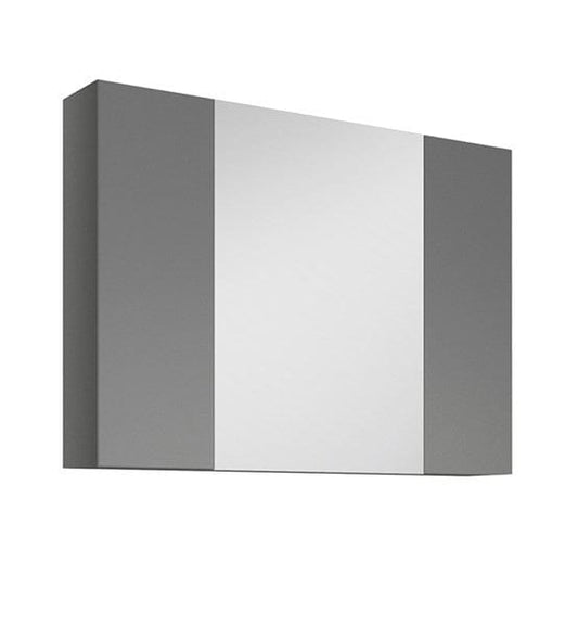 Pair of Fresca 32" Gray Medicine Cabinet w/ 3 Doors