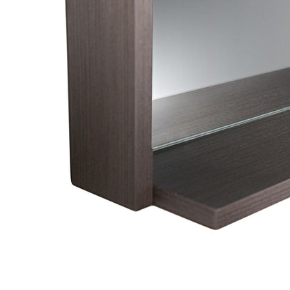 Fresca Allier 16 Gray Oak Mirror with Shelf