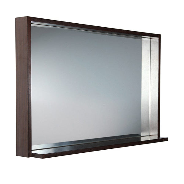 Fresca Allier 40 Wenge Mirror with Shelf