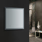 Fresca Angelo 30 Wide x 30 Tall Bathroom Mirror w/ Halo Style LED Lighting and Defogger