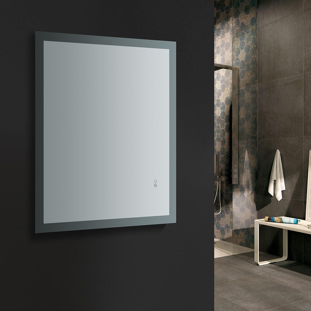 Fresca Angelo 36 Wide x 30 Tall Bathroom Mirror w/ Halo Style LED Lighting and Defogger