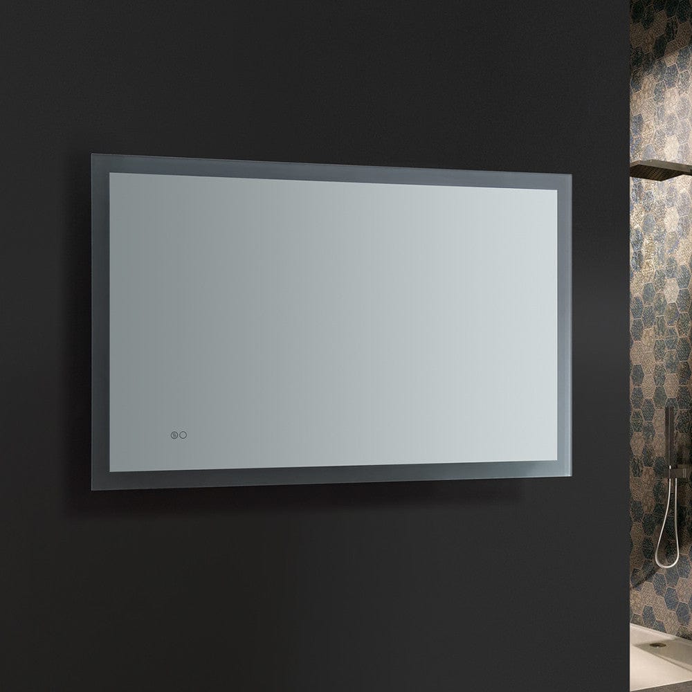 Fresca Angelo 48 Wide x 30 Tall Bathroom Mirror w/ Halo Style LED Lighting and Defogger