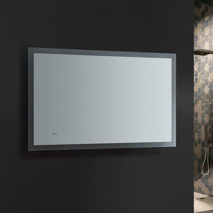 Fresca Angelo 48 Wide x 30 Tall Bathroom Mirror w/ Halo Style LED Lighting and Defogger