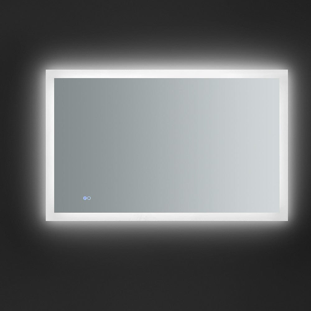 Fresca Angelo 48 Wide x 30 Tall Bathroom Mirror w/ Halo Style LED Lighting and Defogger