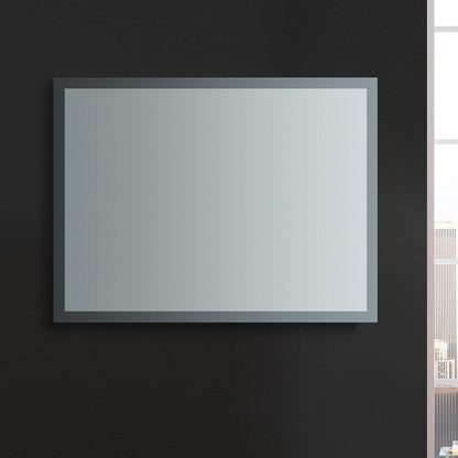 Fresca Angelo 48 Wide x 36 Tall Bathroom Mirror w/ Halo Style LED Lighting and Defogger