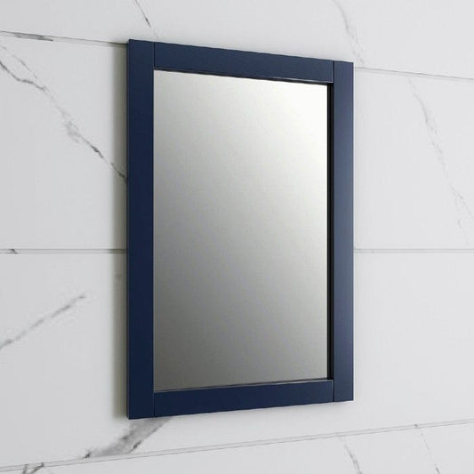 blue wall mount mirror