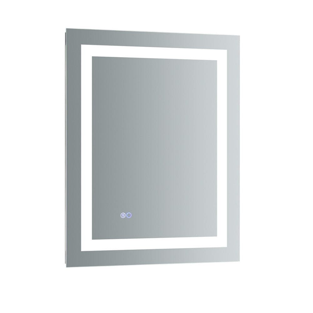 Fresca Santo 24" Wide x 30" Tall Bathroom Mirror w/ LED Lighting and Defogger