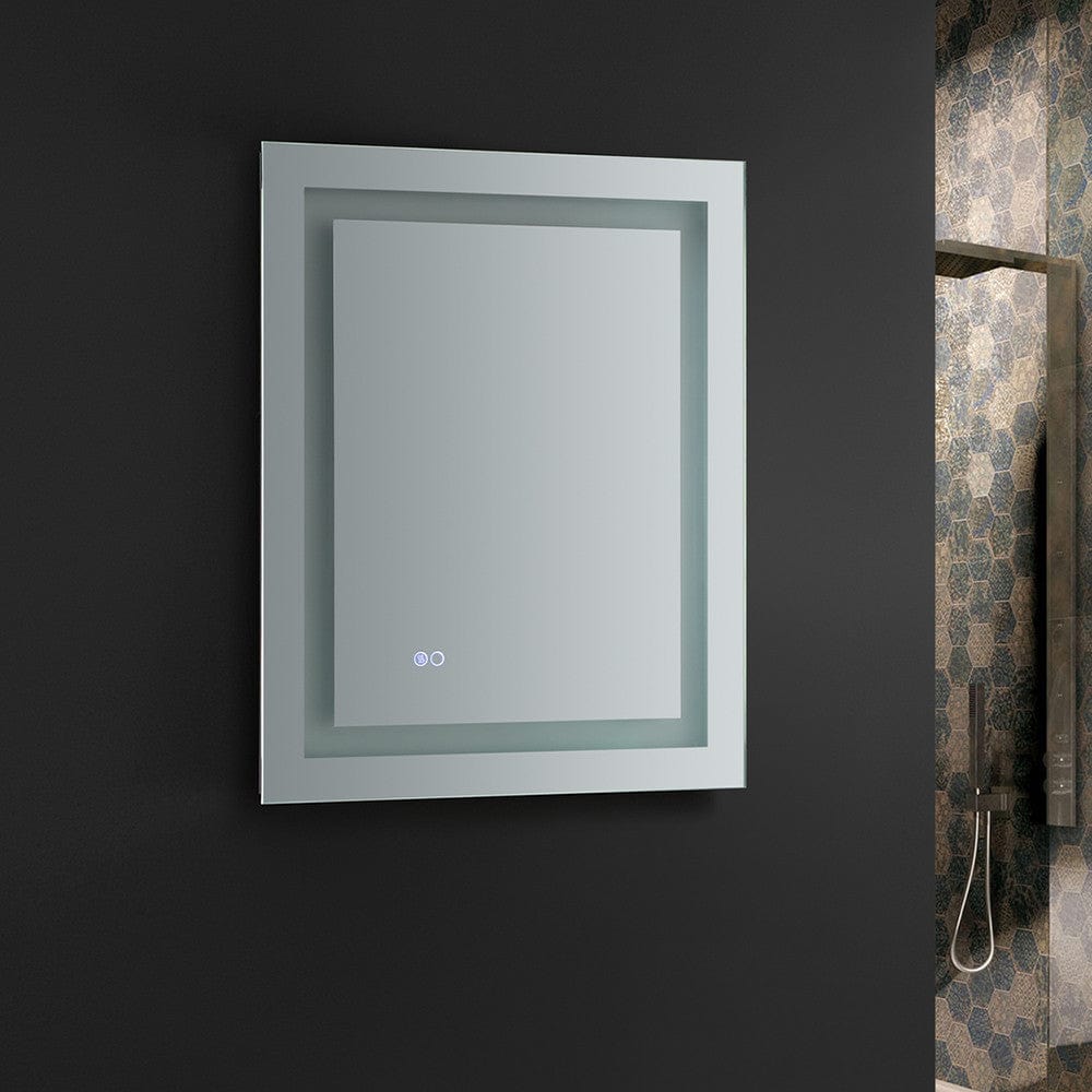 Fresca Santo 24 Wide x 30 Tall Bathroom Mirror w/ LED Lighting and Defogger