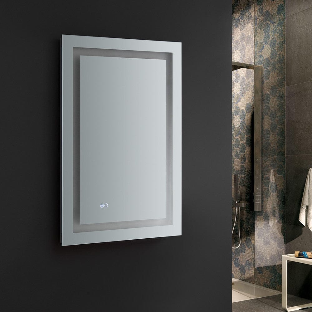 Fresca Santo 24 Wide x 36 Tall Bathroom Mirror w/ LED Lighting and Defogger