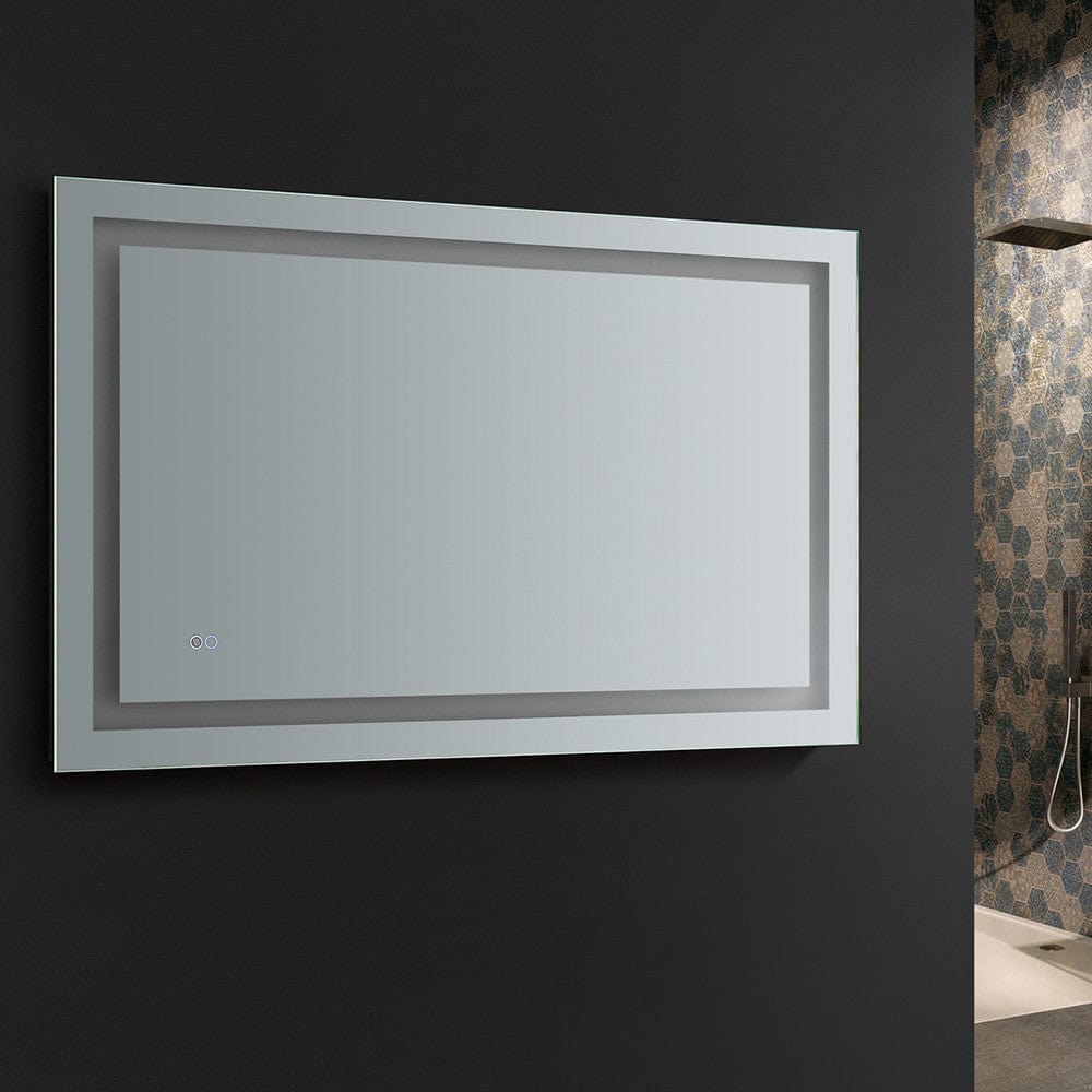 Fresca Santo 48 Wide x 30 Tall Bathroom Mirror w/ LED Lighting and Defogger