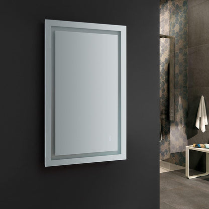 Fresca Santo 48 Wide x 30 Tall Bathroom Mirror w/ LED Lighting and Defogger