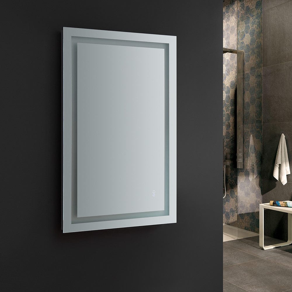Fresca Santo 48 Wide x 30 Tall Bathroom Mirror w/ LED Lighting and Defogger