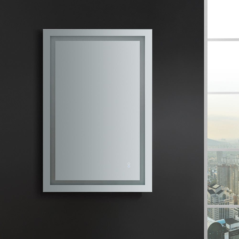 Fresca Santo 48 Wide x 30 Tall Bathroom Mirror w/ LED Lighting and Defogger