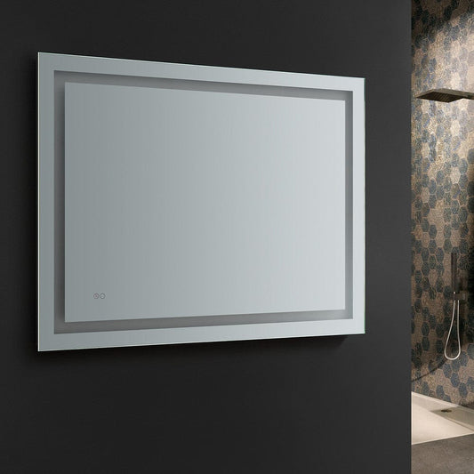 Fresca Santo 48 Wide x 36 Tall Bathroom Mirror w/ LED Lighting and Defogger