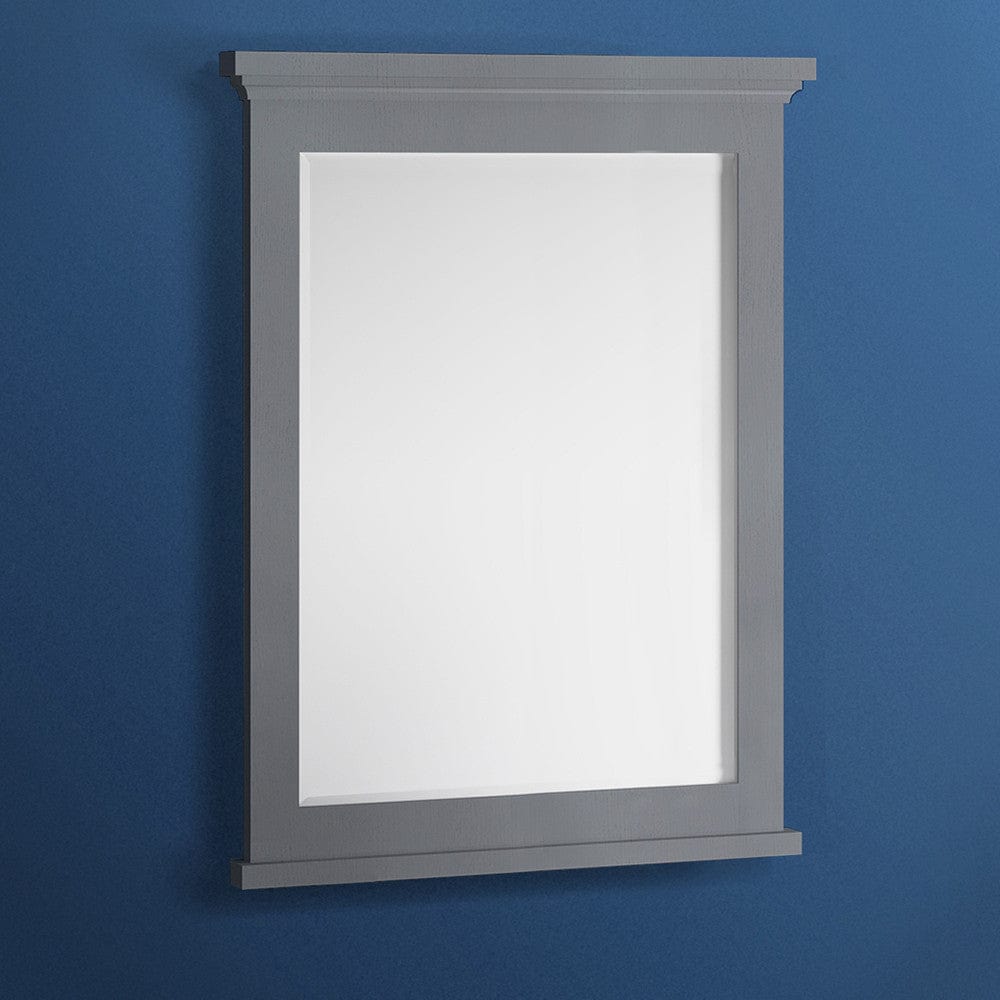 Fresca Windsor 30" Gray Textured Bathroom Mirror | FMR2430GRV