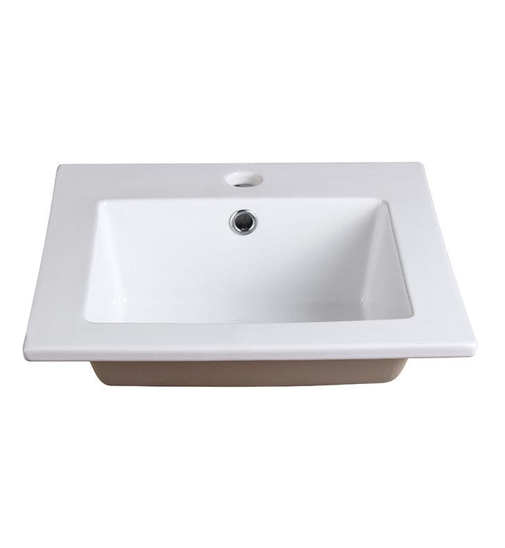 Fresca Allier 16" White Integrated Sink w/ Countertop