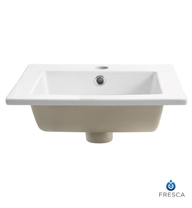 Fresca Allier 16 White Integrated Sink w/ Countertop