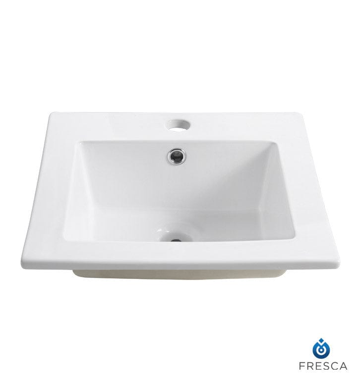 Fresca Allier 16 White Integrated Sink w/ Countertop