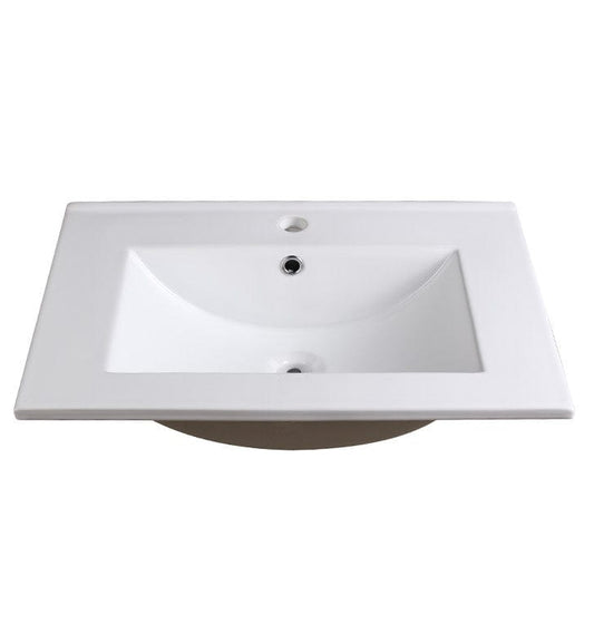 Fresca Allier 24" White Integrated Sink w/ Countertop
