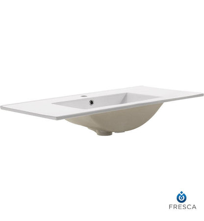 Fresca Allier 36 White Integrated Sink w/ Countertop