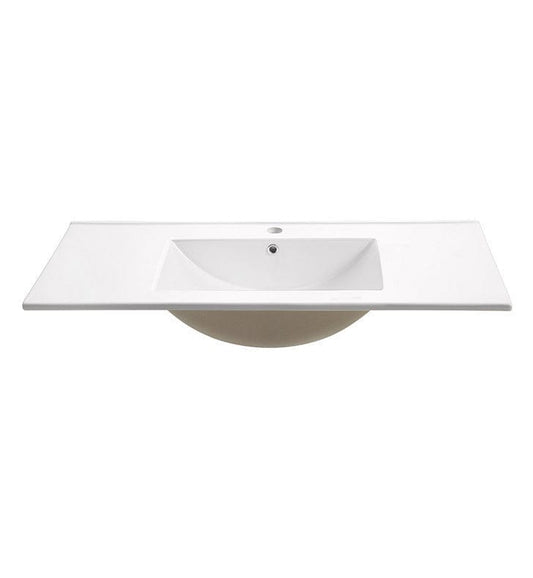 Fresca Allier 40" White Integrated Sink w/ Countertop