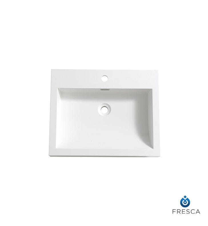 Fresca Alto 23 White Integrated Sink w/ Countertop