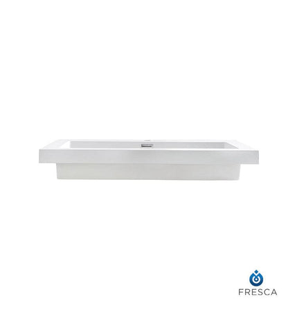 Fresca Medio 32 White Integrated Sink w/ Countertop