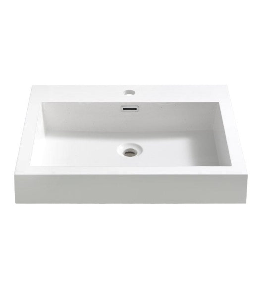 Fresca Nano 24" White Integrated Sink w/ Countertop