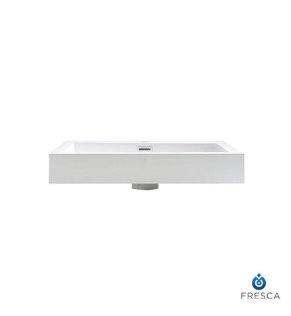 Fresca Nano 24 White Integrated Sink w/ Countertop