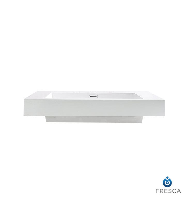 Fresca Potenza 28 White Integrated Sink w/ Countertop