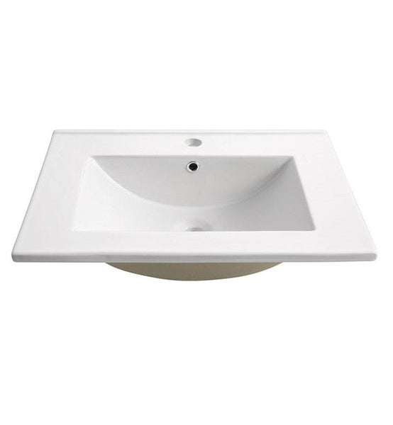Fresca Torino 24 White Integrated Sink w/ Countertop