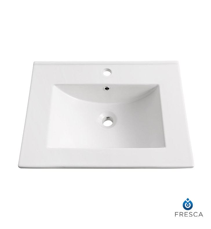 Fresca Torino 24 White Integrated Sink w/ Countertop