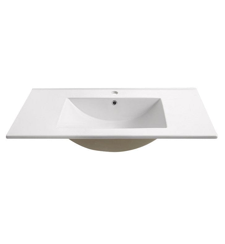 Fresca Torino 30" White Integrated Sink w/ Countertop