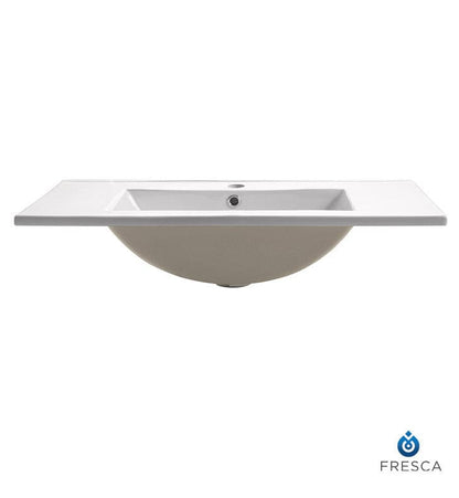 Fresca Torino 30 White Integrated Sink w/ Countertop