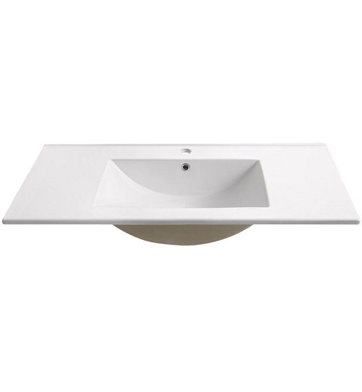 Fresca Torino 36" White Integrated Sink w/ Countertop