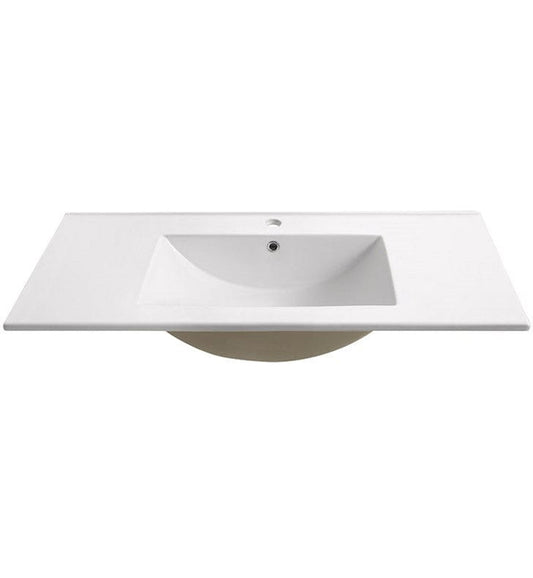 Fresca Torino 36" White Integrated Sink w/ Countertop
