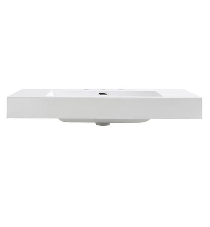 Fresca Vista 36 White Integrated Sink w/ Countertop