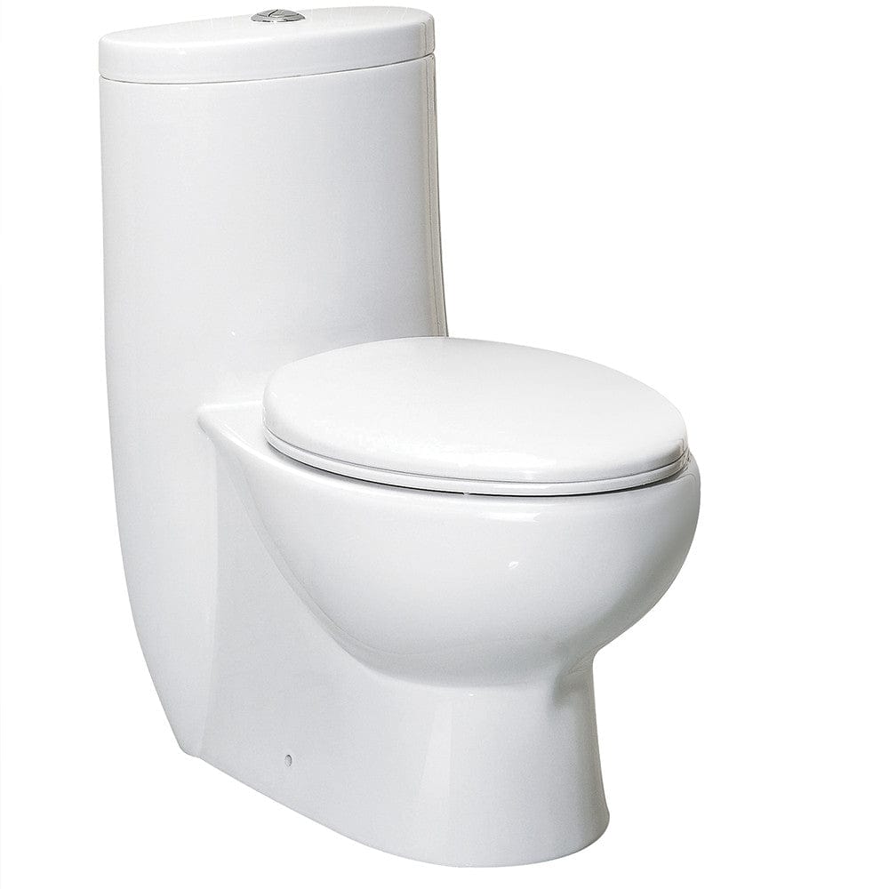 Fresca Delphinus One-Piece Dual Flush Toilet w/ Soft Close Seat