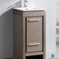 Fresca Allier 16 Gray Oak Modern Bathroom Cabinet w/ Sink