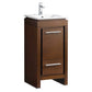 Fresca Allier 16" Wenge Brown Modern Bathroom Cabinet w/ Sink