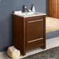 Fresca Allier 24 Wenge Brown Modern Bathroom Cabinet w/ Sink