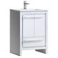 Fresca Allier 24" White Modern Bathroom Cabinet w/ Sink