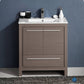 Fresca Allier 30 Gray Oak Modern Bathroom Cabinet w/ Sink