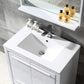 Fresca Allier 30 White Modern Bathroom Vanity w/ Mirror
