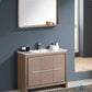 Fresca Allier 40 Gray Oak Modern Bathroom Vanity w/ Mirror