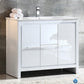 Fresca Allier 40 White Modern Bathroom Cabinet w/ Sink