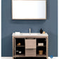 Fresca Allier 48 Gray Oak Modern Bathroom Vanity w/ Mirror