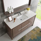 Fresca Allier 60 Gray Oak Modern Single Sink Bathroom Vanity w/ Mirror